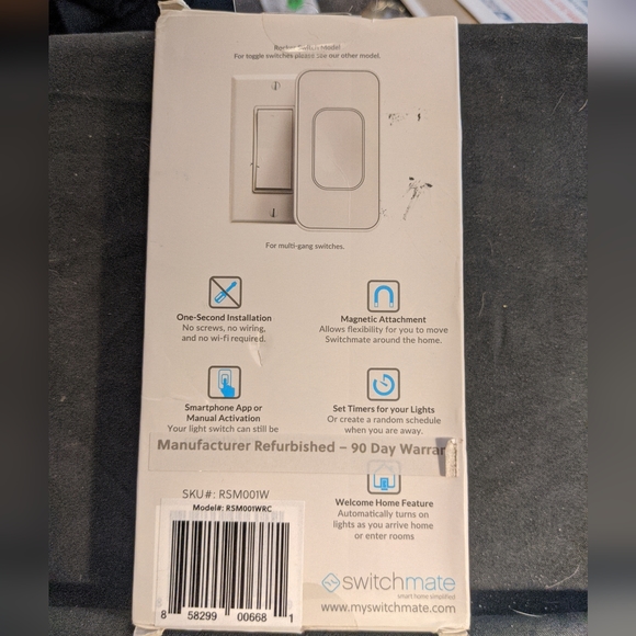 COPY 1 π₯4/$15 Switchmate Snap-On Instant Smart Light Switch Control ROCKER Refu - Picture 7 of 8